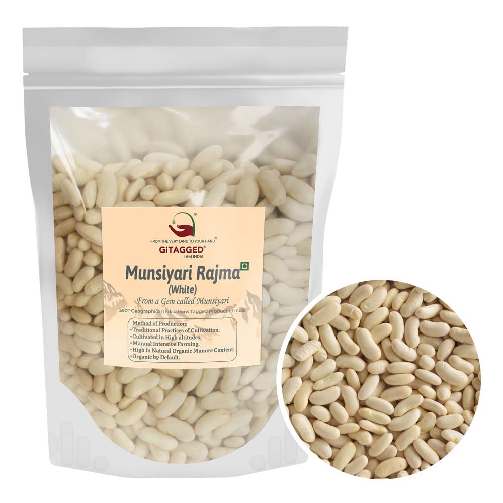 Munsiyari Rajma/Chitra Rajma/White Rajma Uttarakhand (Unpolished) – 500gm GiTAGGED® (B0B7F8QP19) Amazon Price History, Amazon Price Tracker