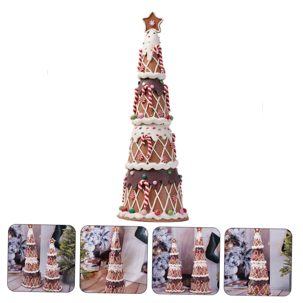 Kunststoff-Weihnachtsbaum mit Süßigkeiten-Design Weihnachtsdeko für Zuhause Party Geschenkidee für Verschiedene Festtagsfeiern