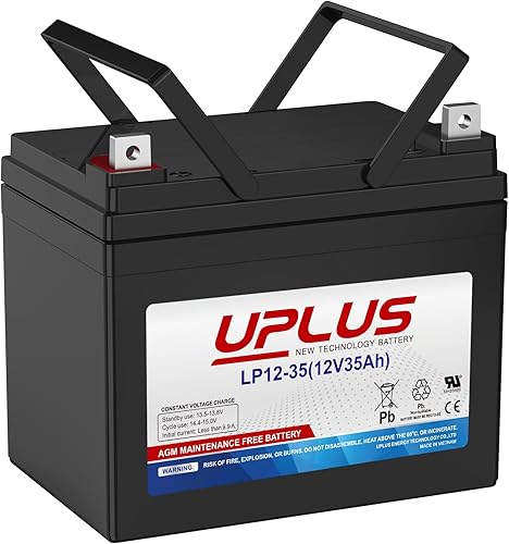 Miniatura 14 de UPLUS - Batería AGM de ciclo profundo de 12 V 20 Ah, baterías recargables SLA LP12-20, reemplazo para EXP12200, HR22-12, BP20-12, F19-12B, UB12200
