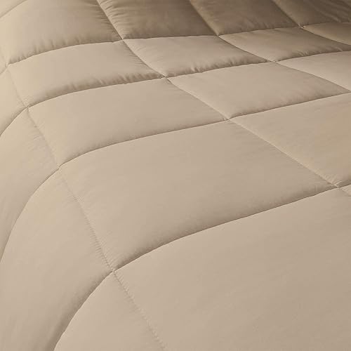 Miniatura 2 de Juego de edredón de 7 piezas de cama en una bolsa con edredón de 10.58 ozm y juego de sábanas de bolsillo profundo de 24 pulgadas, 600 hilos, 100%