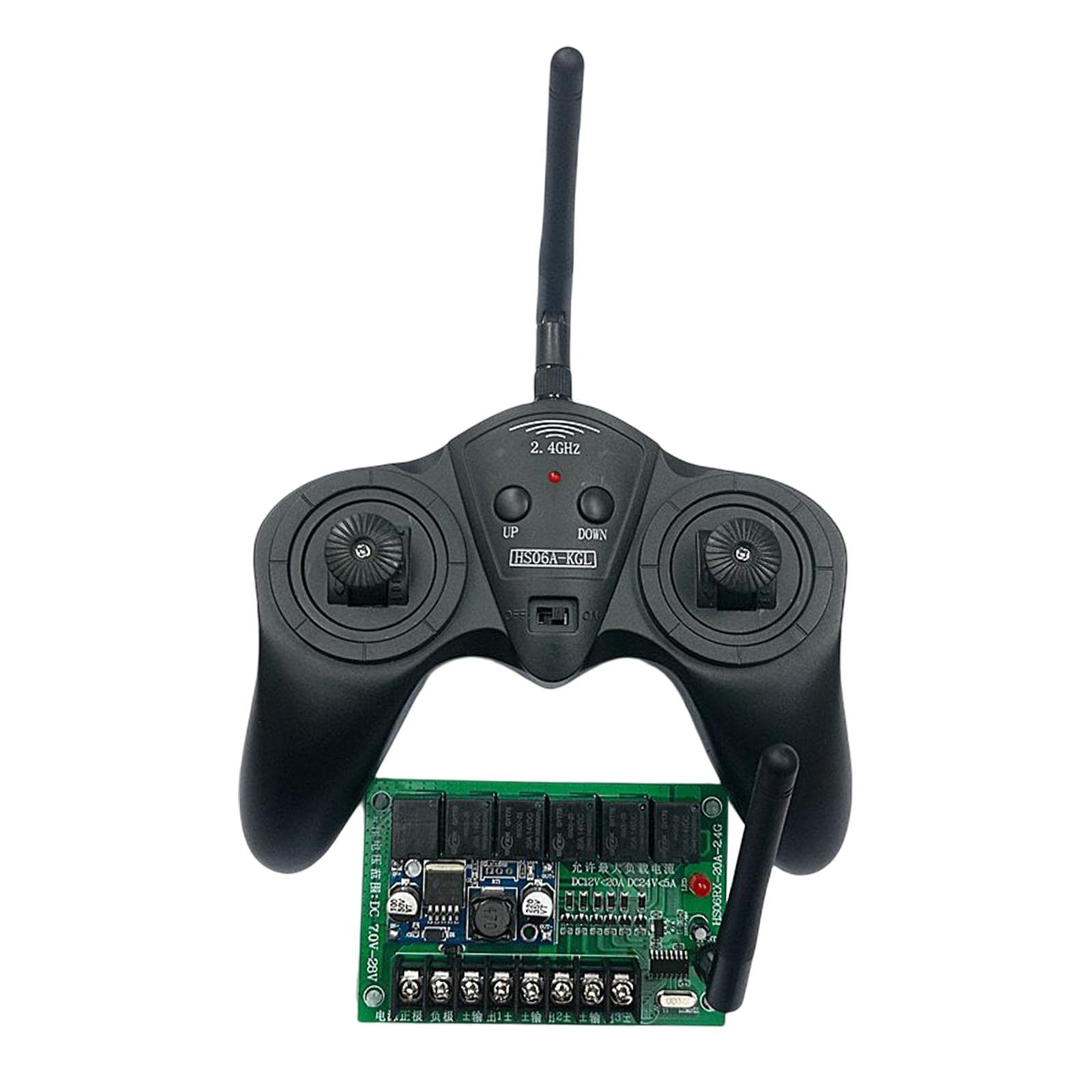 Oshhni Módulo Receptor Inalámbrico para Control Remoto RC, 2.4G 6 Canales, Múltiples Funciones, Plástico, Compatible con Coches de Control, B