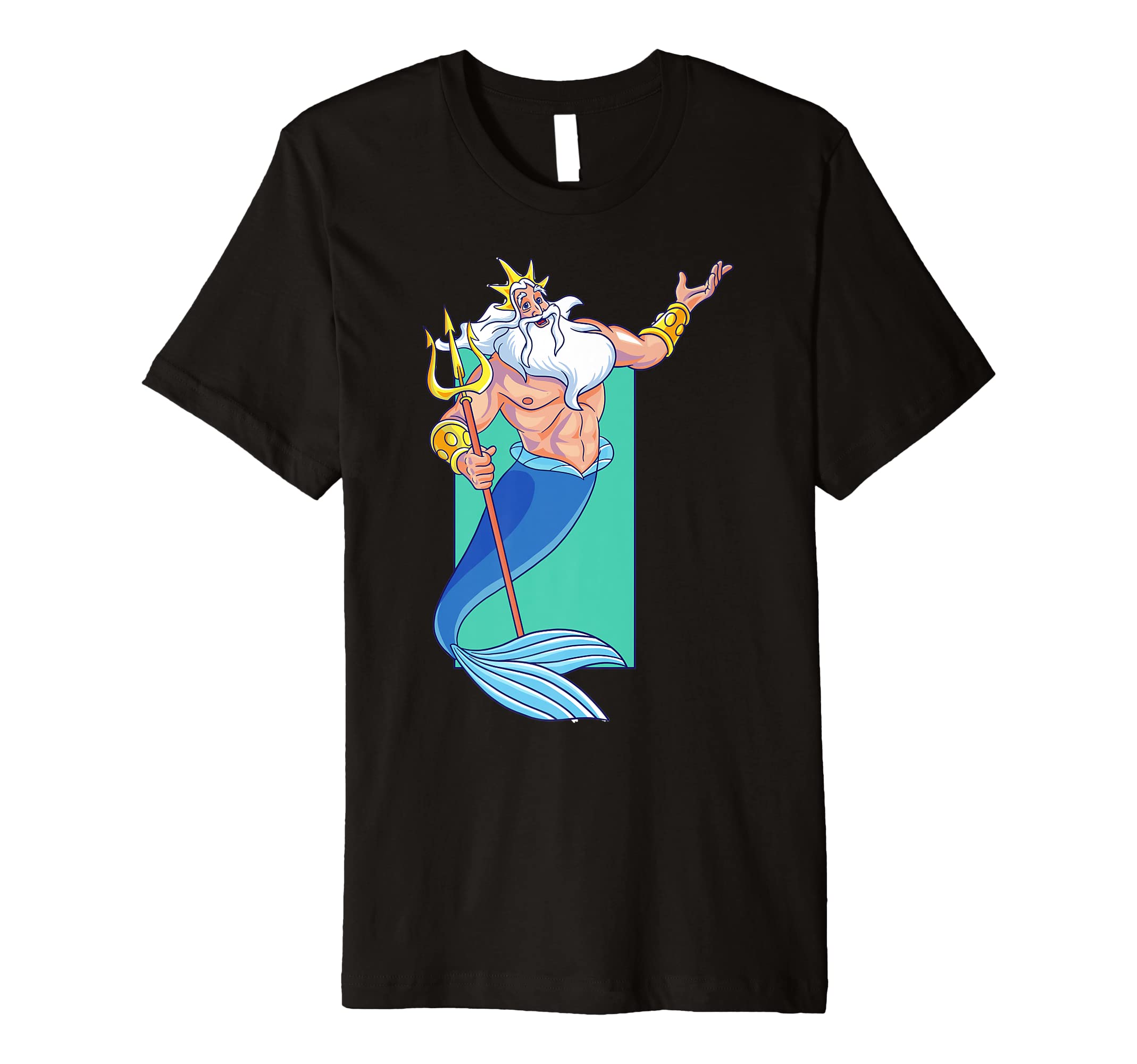 Disney The Little Mermaid King Triton Portrait Premium T-Shirt