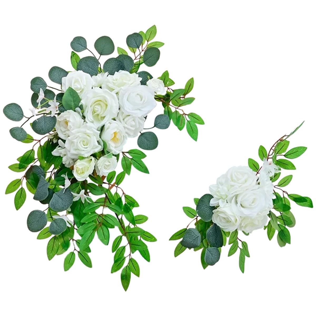 Künstlicher Blumenbogen aus Seidenstoff Langlebige Hochzeitsdekoration für Empfang und Events Einfache Anwendung Tischdeko für Hochzeit und Feier
