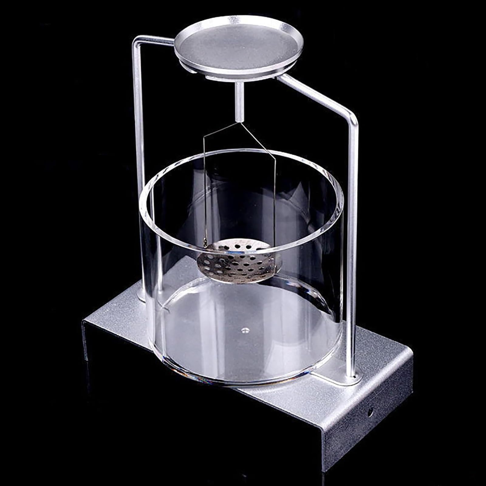Marco de prueba de gravedad específico, kit de determinación de densidad de equilibrio de precisión para joyas, piedras preciosas, medición de sólidos y líquidos para laboratorio