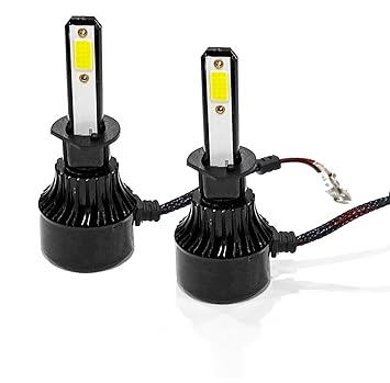 Auto Pearl H1 LED-Headlight Bulb for Car 80W 3500LM 6000K, White (H1 Car LED-Headlights Bulb), Pack of 2