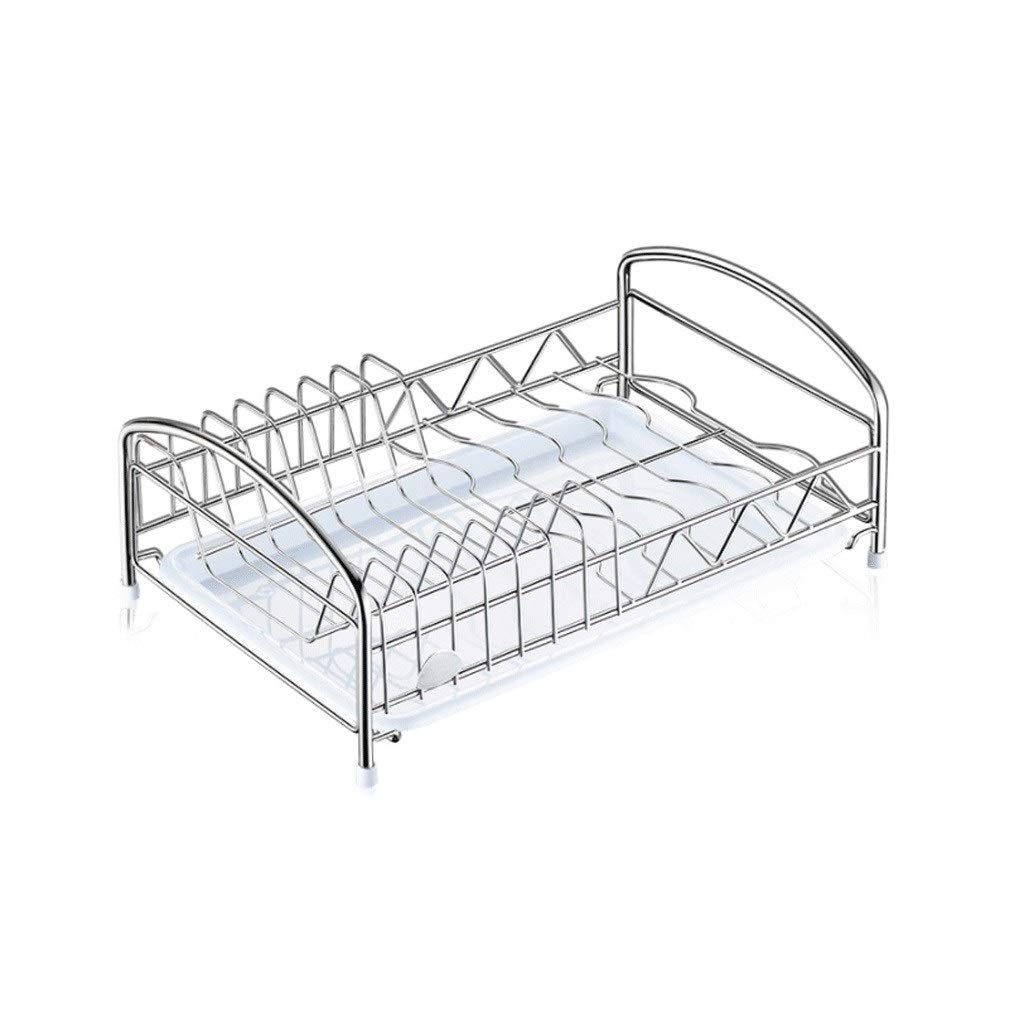 Geschirrkorb Abtropfbrett 304 Edelstahl Abtropfbrett Herausnehmbare Besteckhalter Geschirr Teller Stäbchen Besteck Storage Rack Geschirr Abtropfgestell