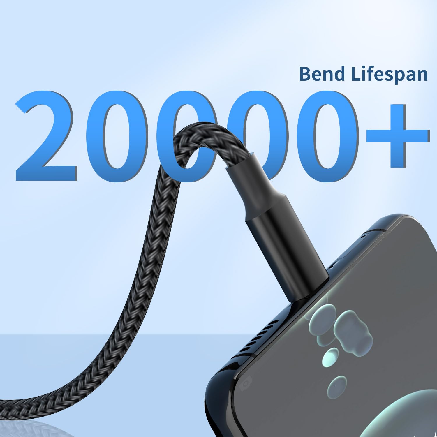 Cable de carga múltiple (2 unidades de 4 pies), cable de carga 4 en 1 de nailon trenzado múltiple cable USB universal para teléfono con tipo C, micro USB, puerto IP para iPhone 16/15 Series/teléfonos