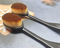 Vista 5 de Paquete de 2 cepillos de dientes para base de cepillo de dientes, cepillo de maquillaje ovalado, cepillo de dientes suelto para mezclar líquido