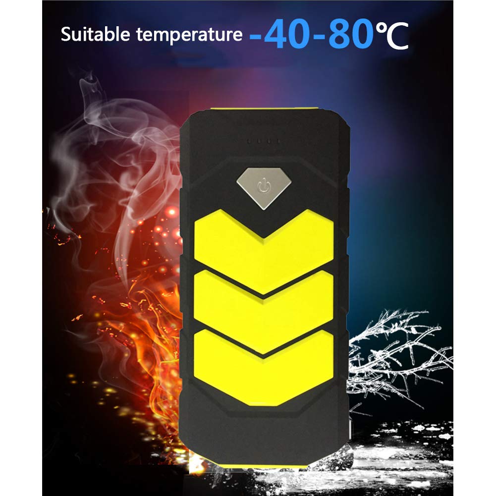 Urządzenie rozruchowe do samochodu, wielofunkcyjne, do samochodu, 12 V, 20 000 mAh, ładowarka do akumulatora silnikowego, rozruch, czerwona