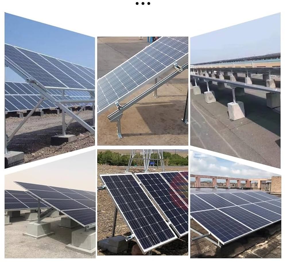 Amazon.co.jp: ソーラーパネルクランプ、アルミニウムソーラー