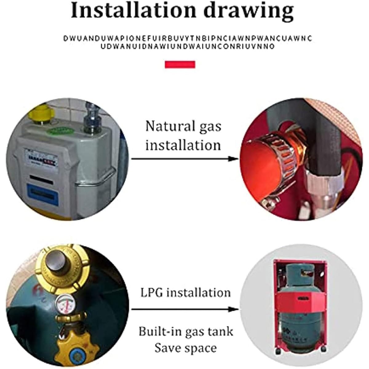Przenośny grzejnik gazowy, wolnostojący grzejnik butanowy 4200 W z 3 ustawieniami ciepła, konstrukcja ceramiczna, nadaje się do ogrzewania wewnątrz i na zewnątrz, pokrywa powierzchnię 20-70㎡