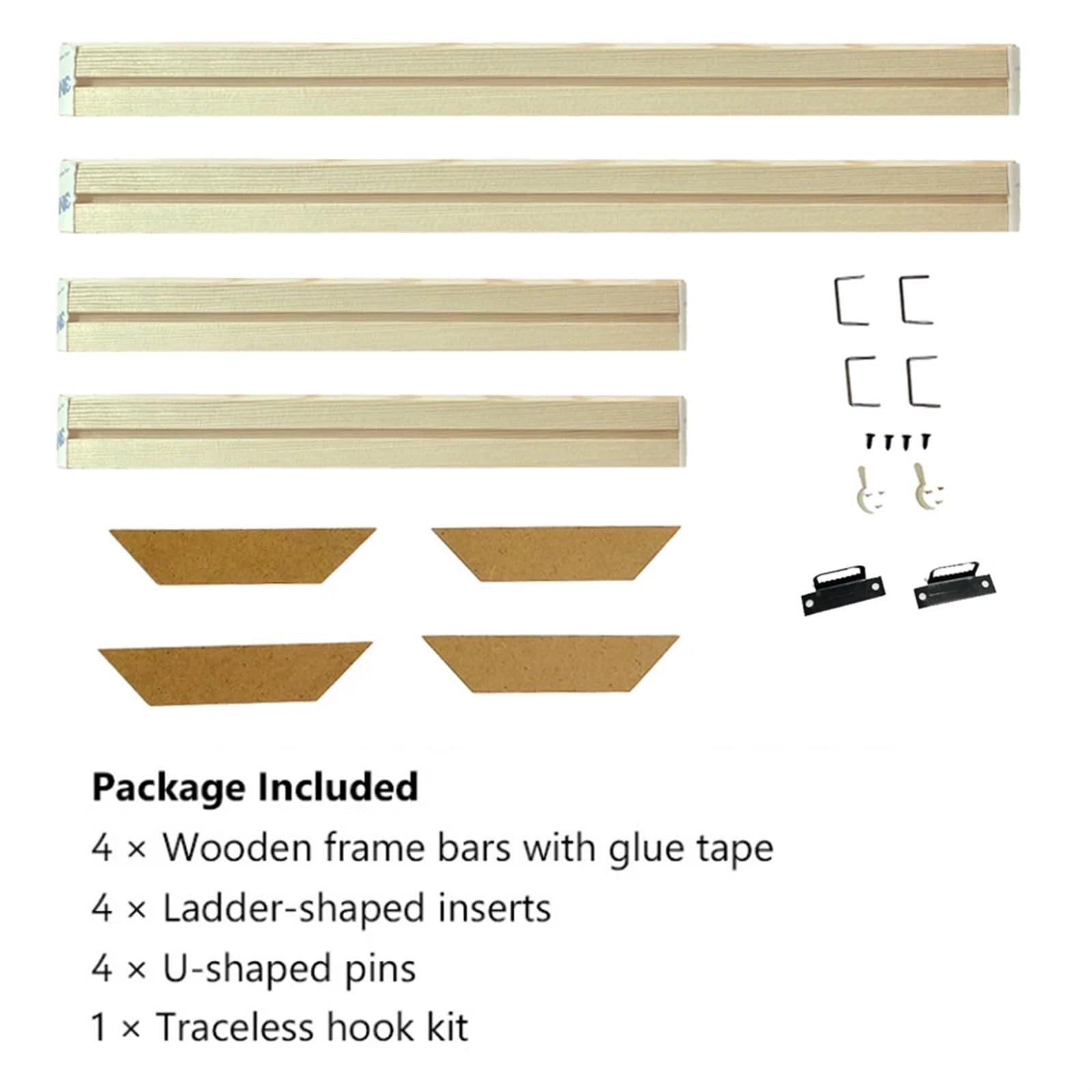 Bastidor para Lienzo Marco de cartel de madera, arte de pared, lienzo, pintura al óleo, Kit de madera, decoración de imagen, barras personalizadas para Artistas y Pintores(Height 180cm,Width 45cm)
