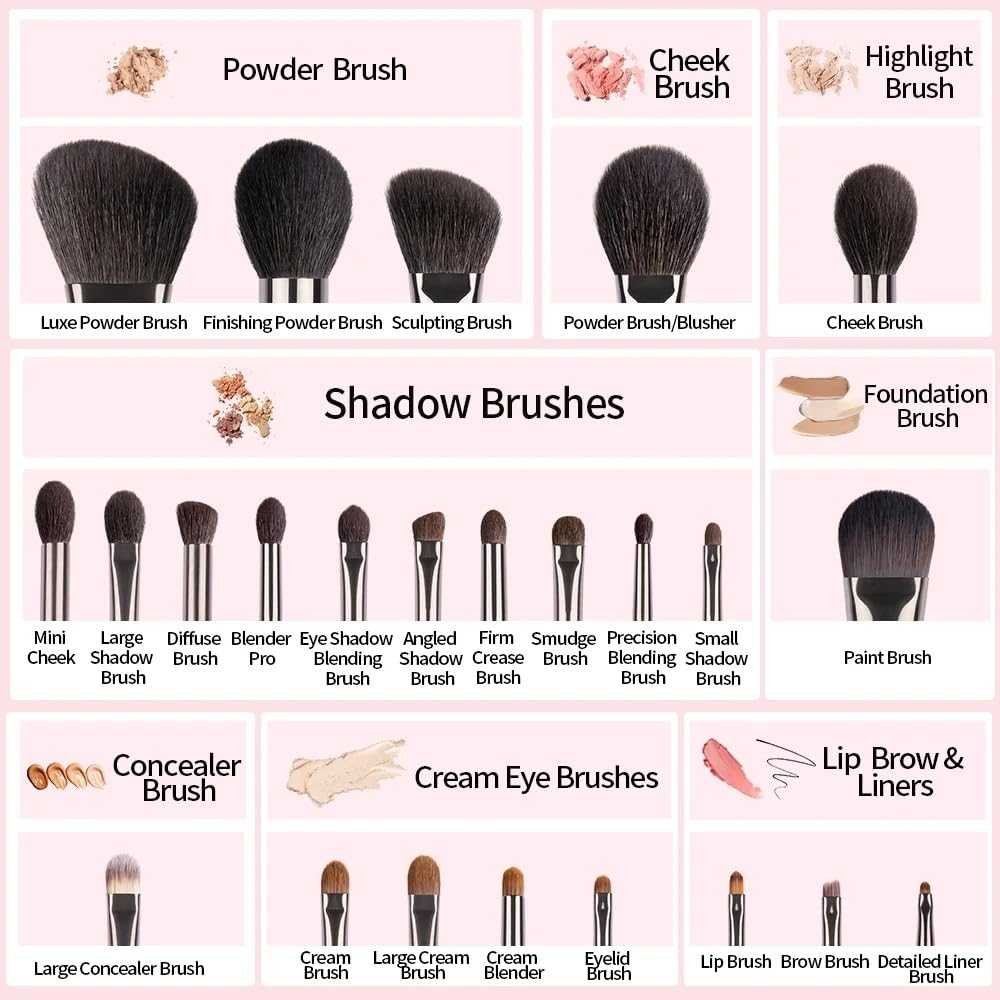 Make up Pinsel Set Make-up Pinsel für Foundation Gesicht Lidschatten Make-up