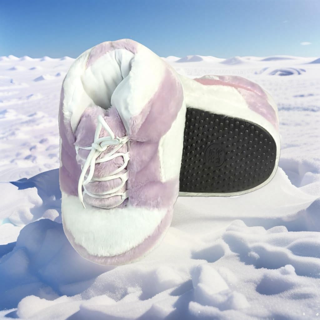 Sneaker Slippers Non Slip Sole Indoor House Plush Slippers Unisex Indoor Floor Cotton Shoes - Image 6