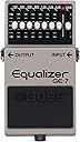 BOSS GE-7 Equalizer | Compact Graphic Equalizer Pedal | Tailored for Guitarists | 7 Bands of EQ Sliders | Guitar-Optimized Frequencies | ±15dB Boost/Cut Per Band | Level Slider for Volume Adjustments