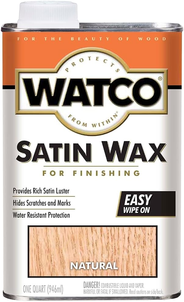 Rust-Oleum 67041 Watco Satin Finishing Wax, 1 Qt