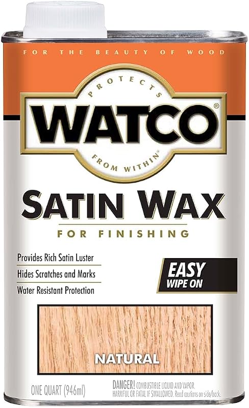Rust-Oleum 67041 Watco Satin Finishing Wax, 1 Qt