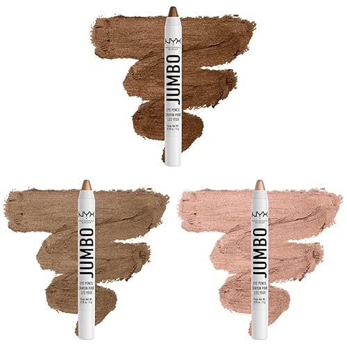 NYX PROFESSIONAL MAKEUP Lápiz de ojos jumbo, sombra de ojos y delineador de ojos, papas fritas y lápiz de ojos jumbo, sombra de ojos y lápiz