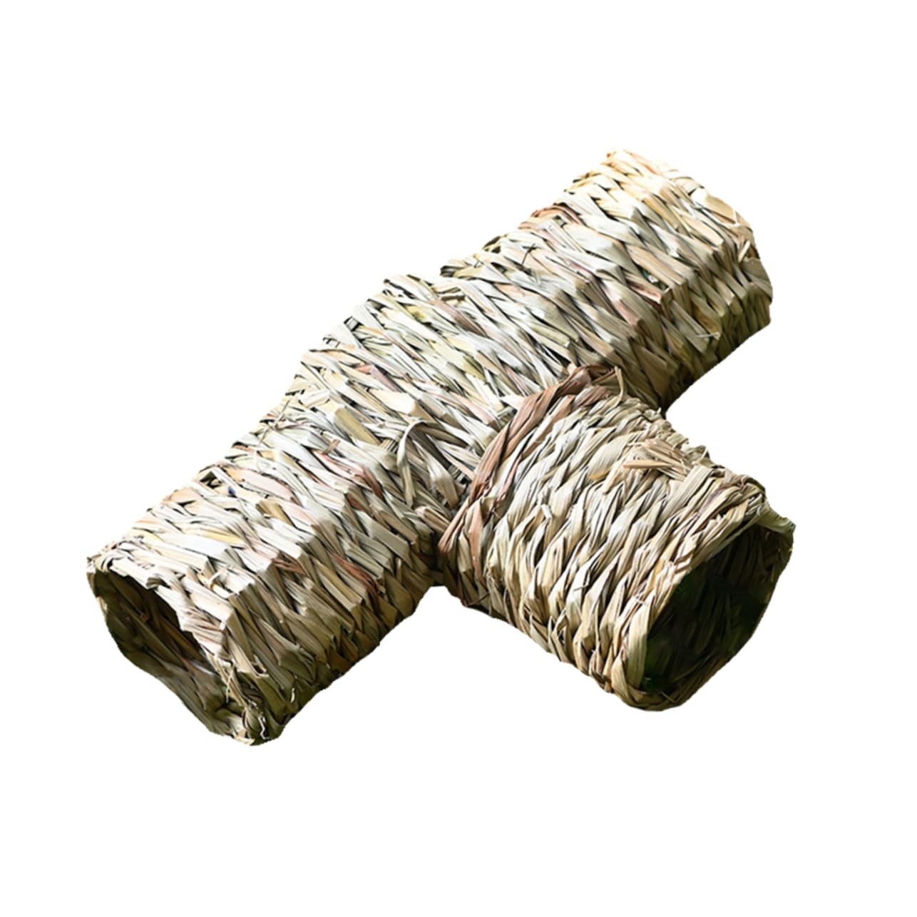 Generic 1Pc Hamster Grass Tunnel Durable Hideaway for Pets Playground for Hamsters Gerbils and Mice Promotes Exercise and Amusement Wood Color