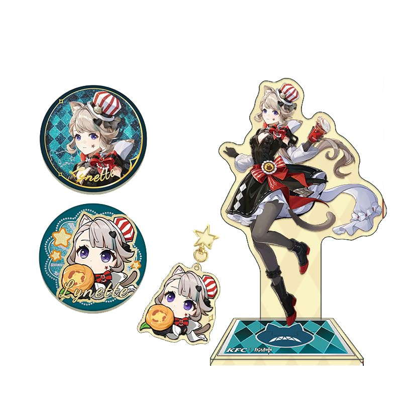 Amazon.co.jp: 原神 キーホルダー アクリルスタンド バッジ 色紙 リネ