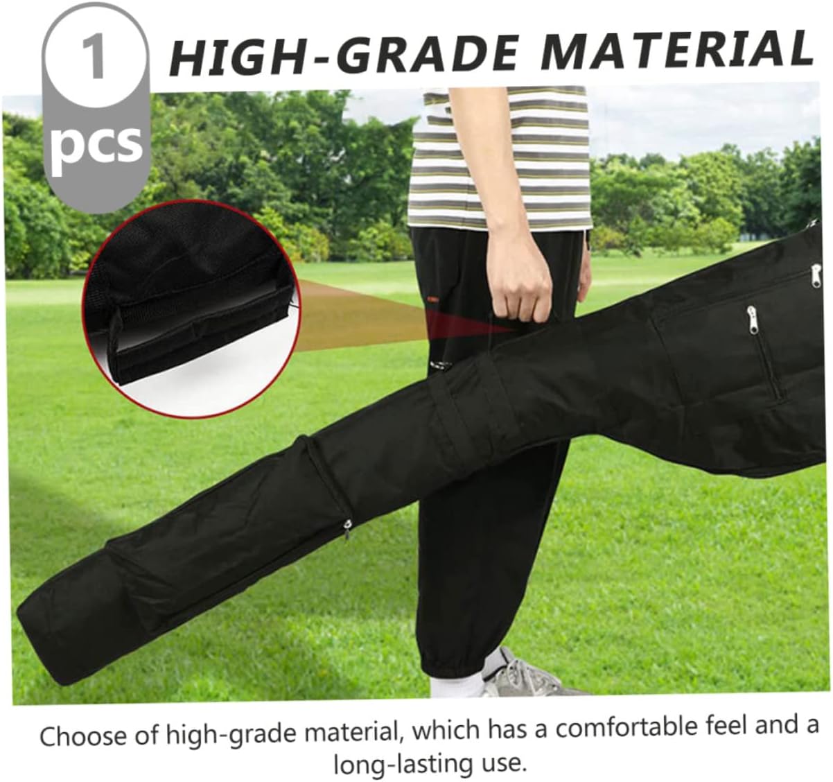 Golf Club Tote Bag Bag Strap Crossbody Golf Valuables Pouch for Men Lightweight Wear-Resistant