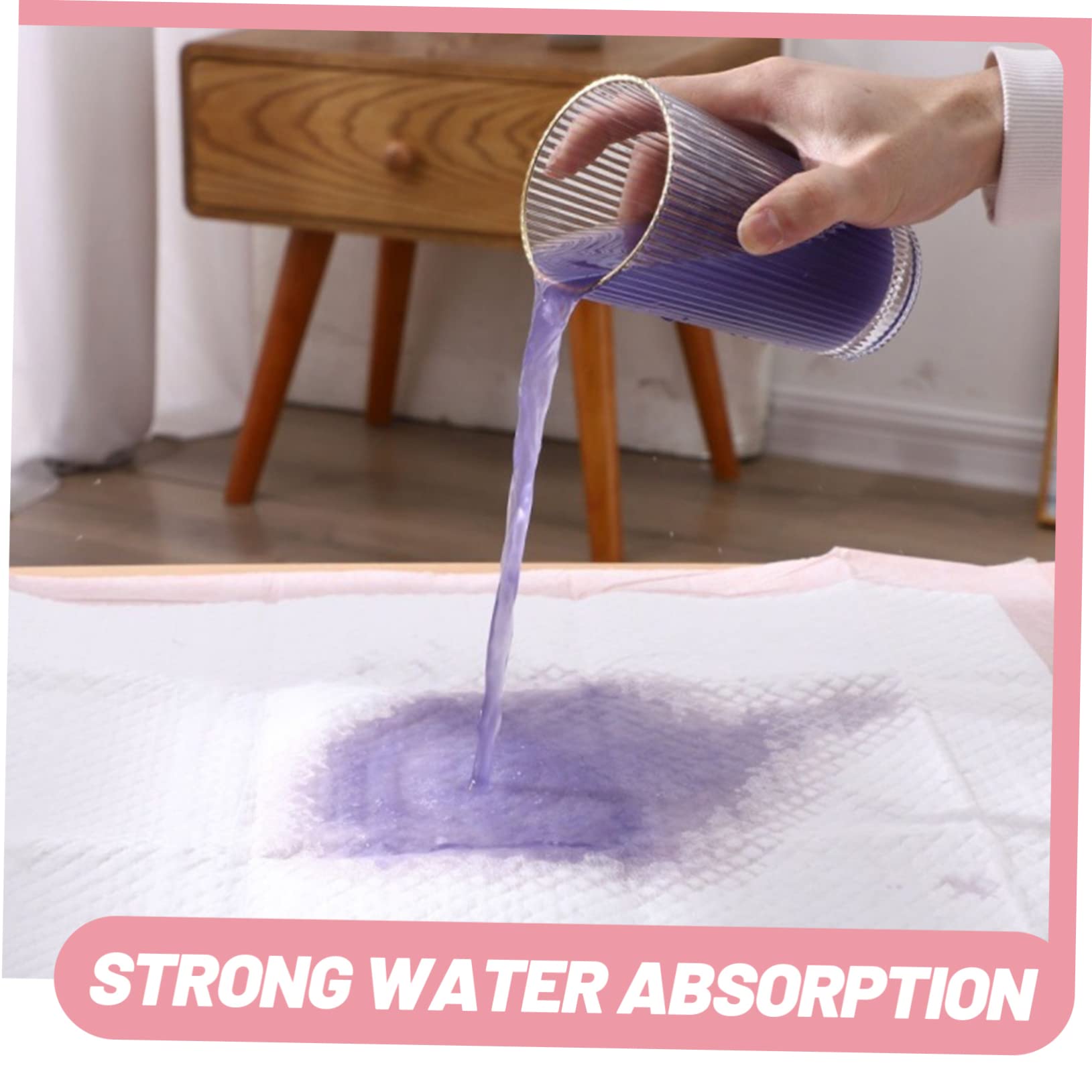 BESPORTBLE Alèse D’entraînement Jetable pour Rat, Absorbante, 1 Paquet | Rose, Film Pe Imperméable à Base de Pulpe, Confort et Chaleur, pour Sommeil et Éducation