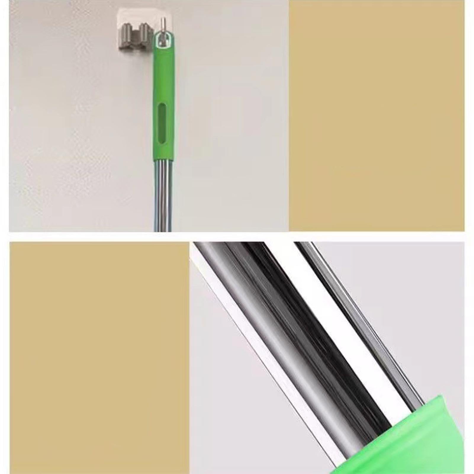 Trapeadores giratorios para Limpieza de Pisos, trapeador Giratorio para el | hogar | Fregona exprimible para limpieza del hogar - Trapeador de limpieza deshidratado de microfibra 2 en 1 para cocina, bañ