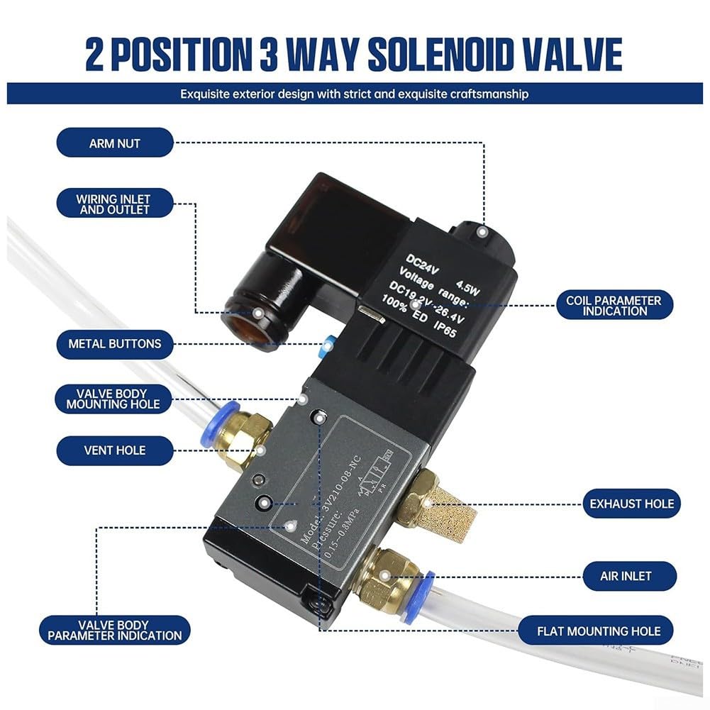 Sistema de bomba de pulverización de refrigerante YS-BPV-3000 3L con válvula solenoide para fresado CNC Torno de perforación Regulador de filtro de aire (24V)