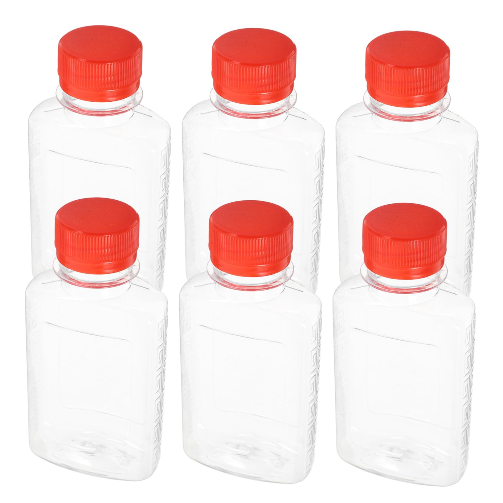 Gatuida Small Bottles 100ml Juice Containers Reusable Mini Flat Bottles for Drinks Milk Tea Alcohol
