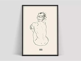 N/A Pittura della Decorazione Domestica Poster Quadri Poster da Disegno Egon Schiele Stampa Mostra d'Arte Schiele, Mostra Decorazione Murale Regalo di Festa