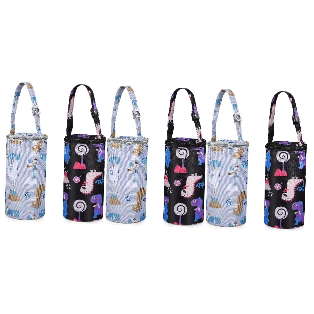 ifundom 6piezas Bolsa Térmica para Biberones Diseño De Dibujos Animados Soporte Aislante para Leche para Carro y Mochila Protección Térmica para Bebés
