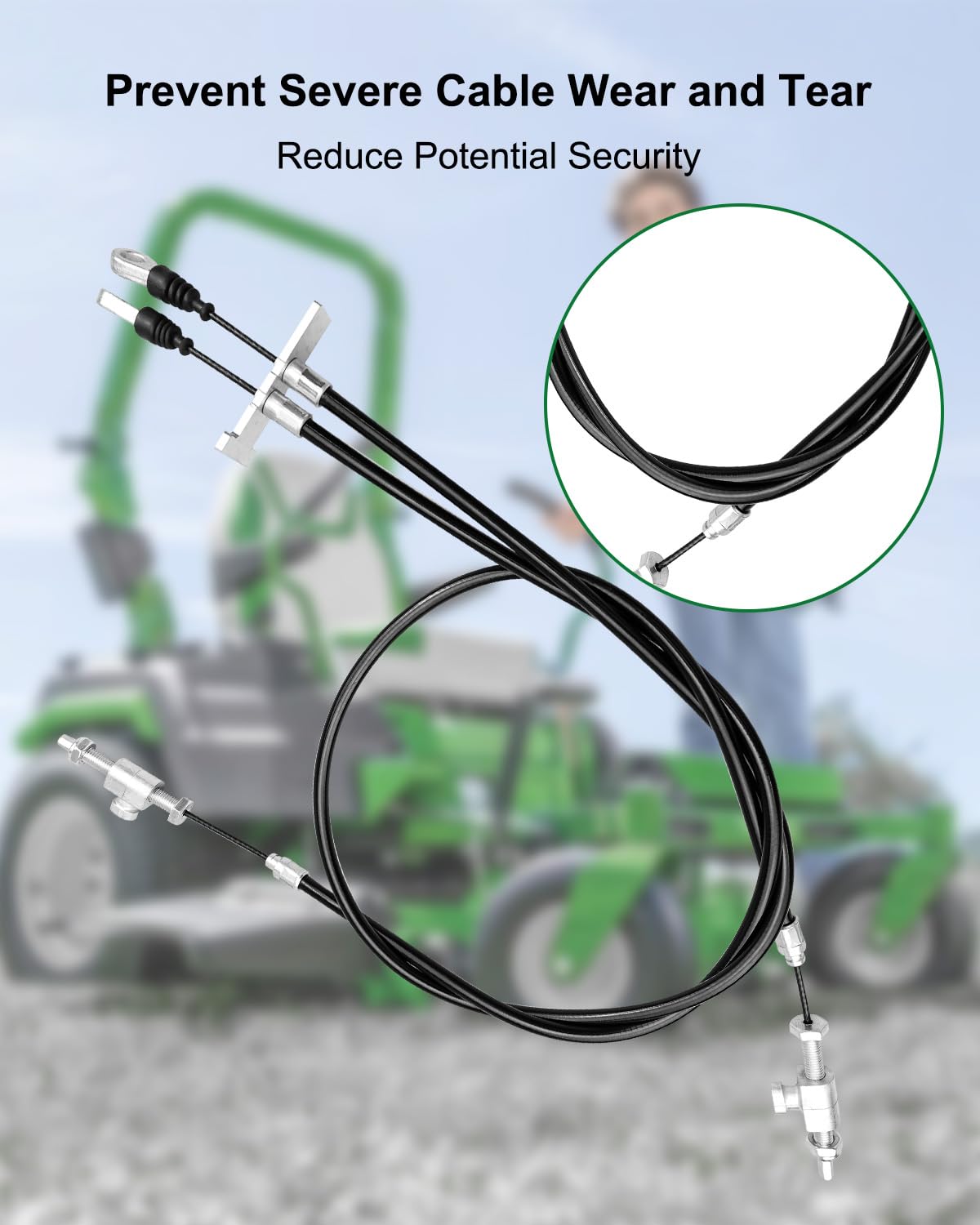 Lawn Mower Lift Cable Replace AM116462 AUC10015 AM146079 Fit for John Deere Z335E Z335M Z345M Z345R Z355E Z355R Z365R Z375R