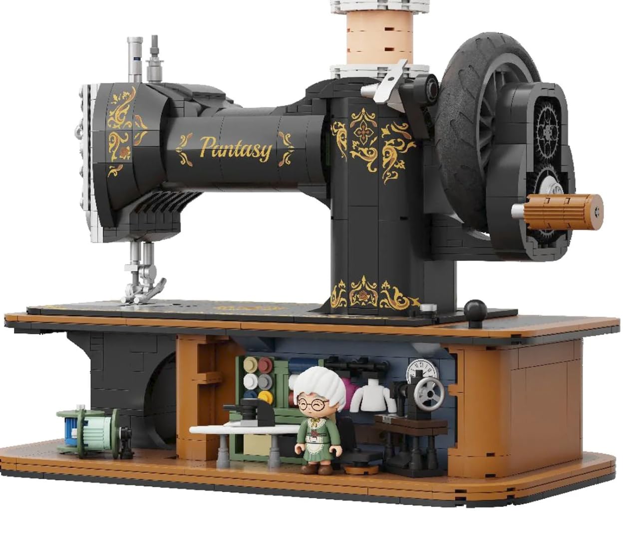 Pantasy Antique Hand Crank Sewing Machine - 1360pcs PA85028
