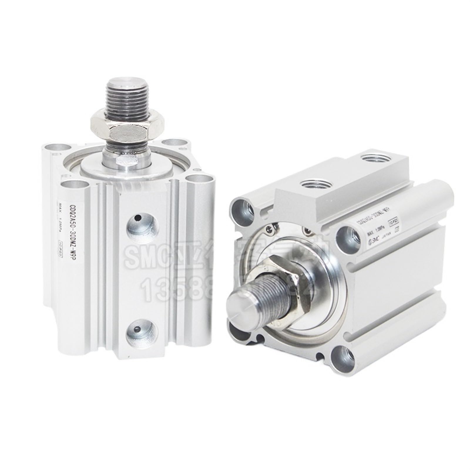 Vérin SMC CDQ2B100 anti-vibration pour stabiliser les lignes de tri