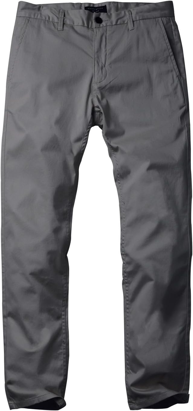 Match Men's Slim Fit Stretchy Casual Pants (34, 8103 Gray) - Image 2
