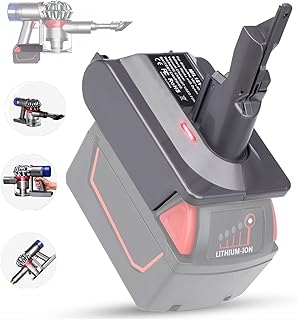 Dyson V7 Adapter for Milwaukee M18 18V Lithium Battery Converter to Replace for Dyson V7 Battery,for Milwaukee M18 Battery Use for Dyson V7 Series Cordless Stick Vacuum Cleaner (Adapter Only)…