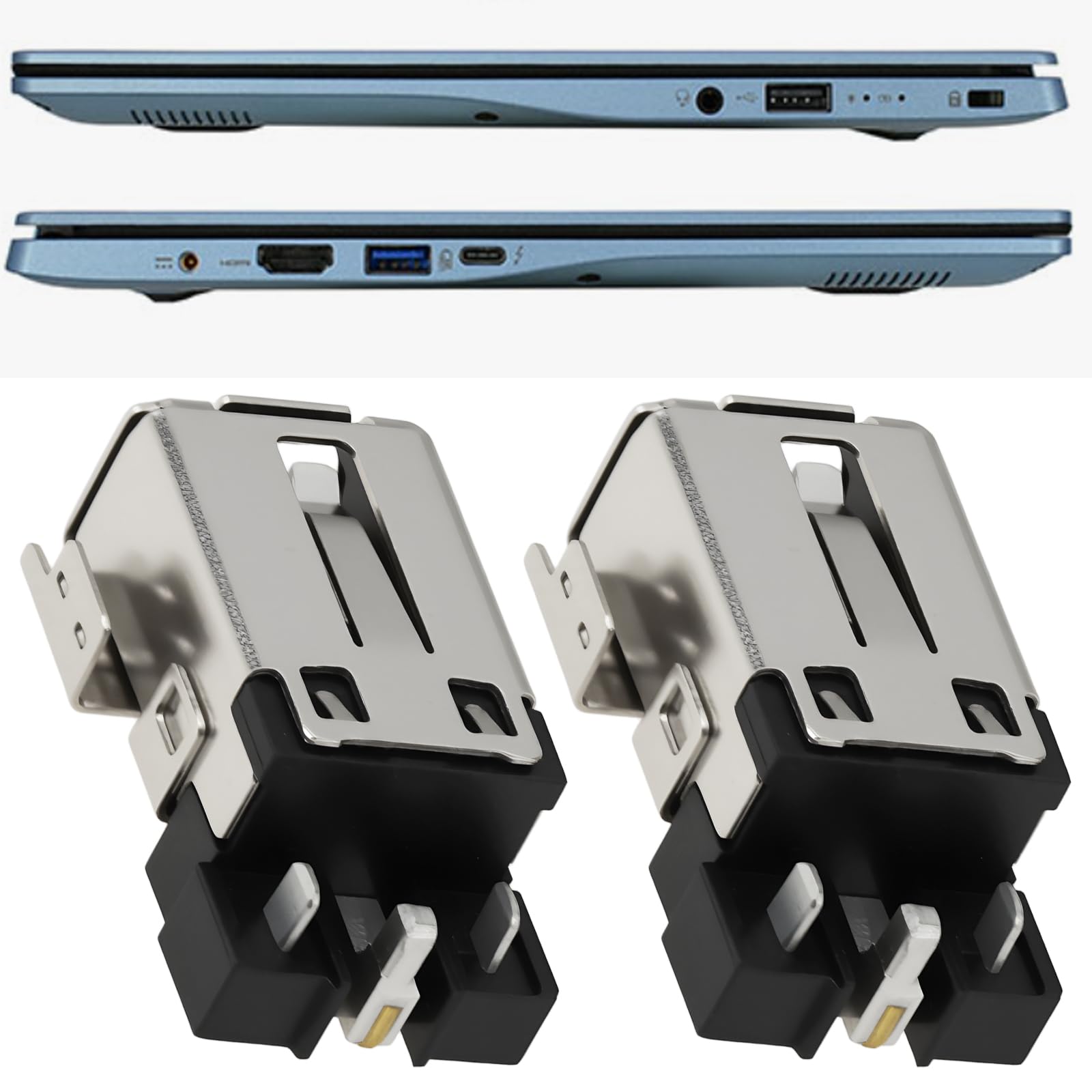 2X Presa di Corrente DC Jack Connettore di Ricarica Compatibile con Acer Swift 3 SF314-43 SF314-57