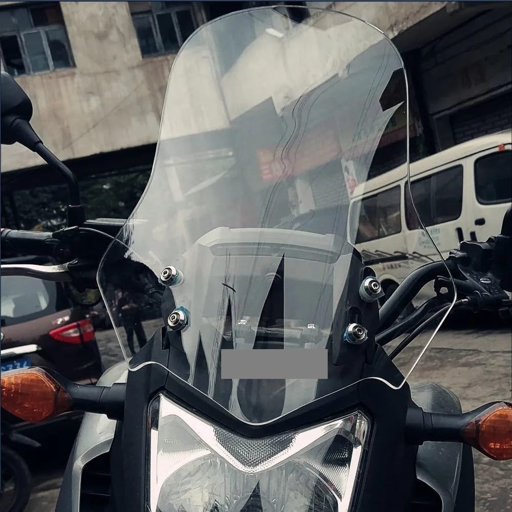XX ECommerce Compatible With H-onda CB500X Windscreen Touring Windshield Shield Screen Visor Wind Deflector With Bracket 2013-2023 CB 500X 2016 2017 2018 2019 2020 2021 2022 Accessories (Light Smoke), Windshields - Canada - View #9