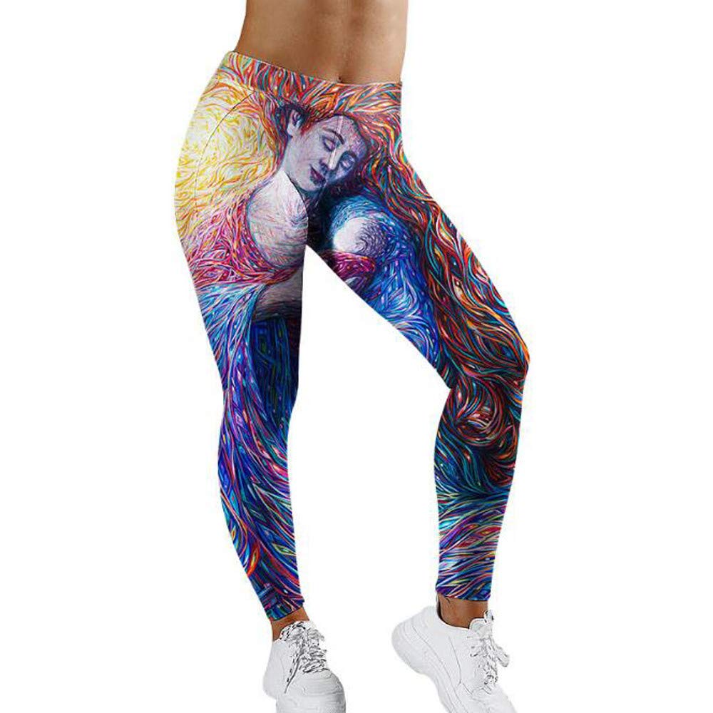 3D Printed Oil Painting Legging for Women