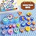 Fivoro STEM Gears Toys for Kids Ages 3+, Creative Learning Building Blocks, 18Pcs Educational Construction Toy Set, Electric & Manual Dual Mode, Versatile Gear Playset Gift for Boys & Girls