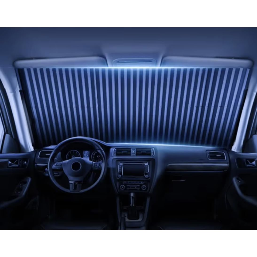 Parasol para Coche, Telescópico, Ajustable, Plegable, Luna Trasera, Ventanas Laterales, Protección Solar Interior, Parasol Coche, Estor para Coches, SUV, MPV, Camión 24794
