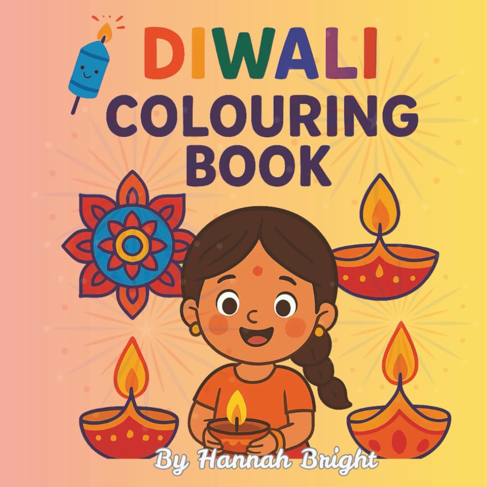 Diwali colouring book: Celebrate fun and bold