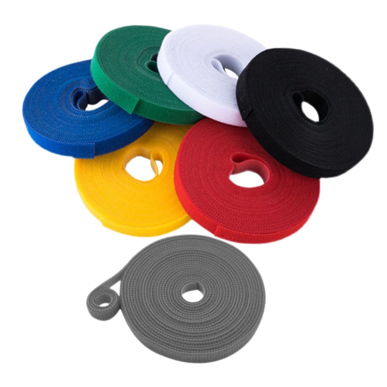 UKCOCO 5 Set Legature per Piante Nylon Resistenti E Riutilizzabili per Giardinaggio Fissaggio Rami E Multi per Ufficio 7 Pezzi*5