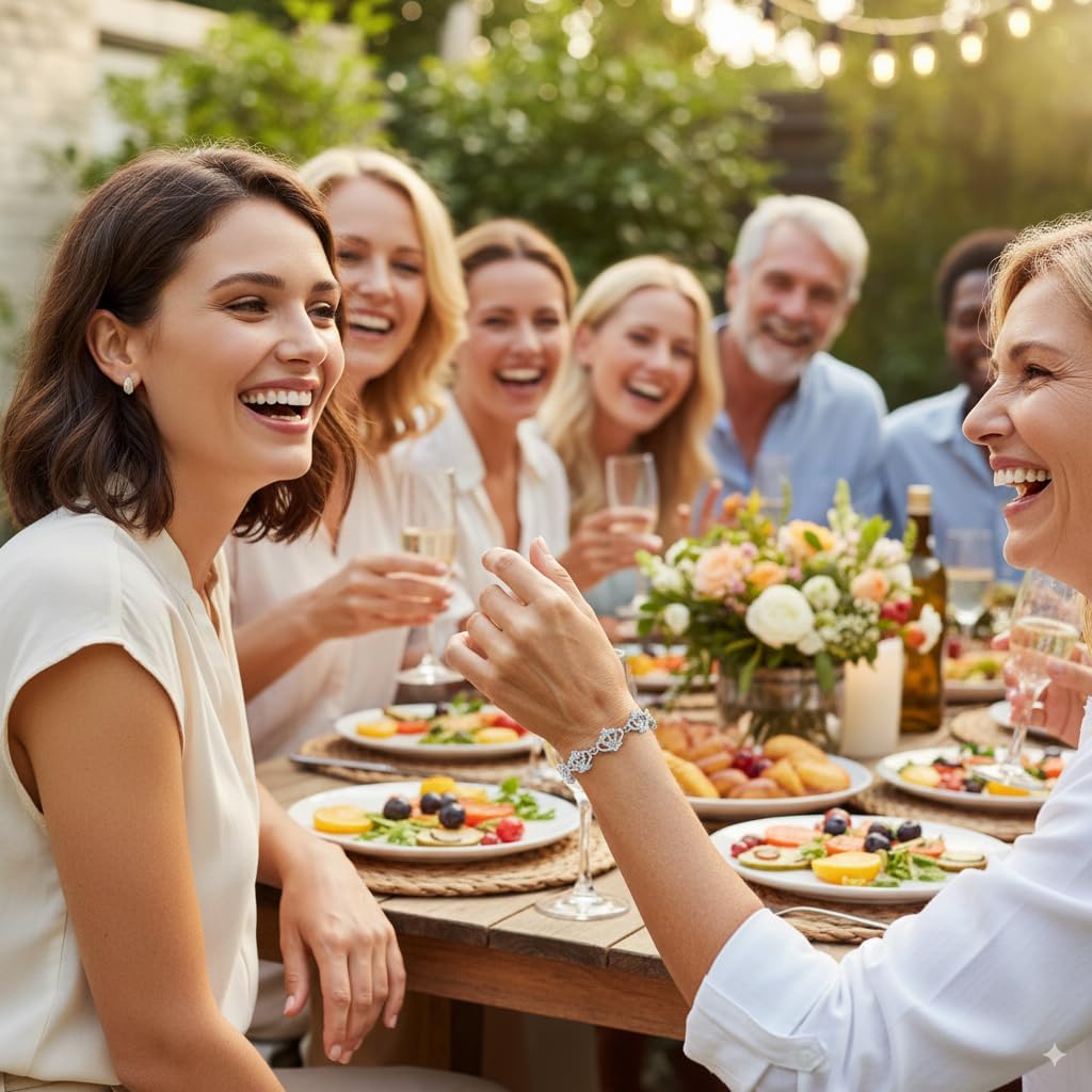 Bracelets For Women, Gold Plated & Silver Tone Heart Jewelry, Perfect for Christmas, Valentine's Day, Birthdays - Image 6