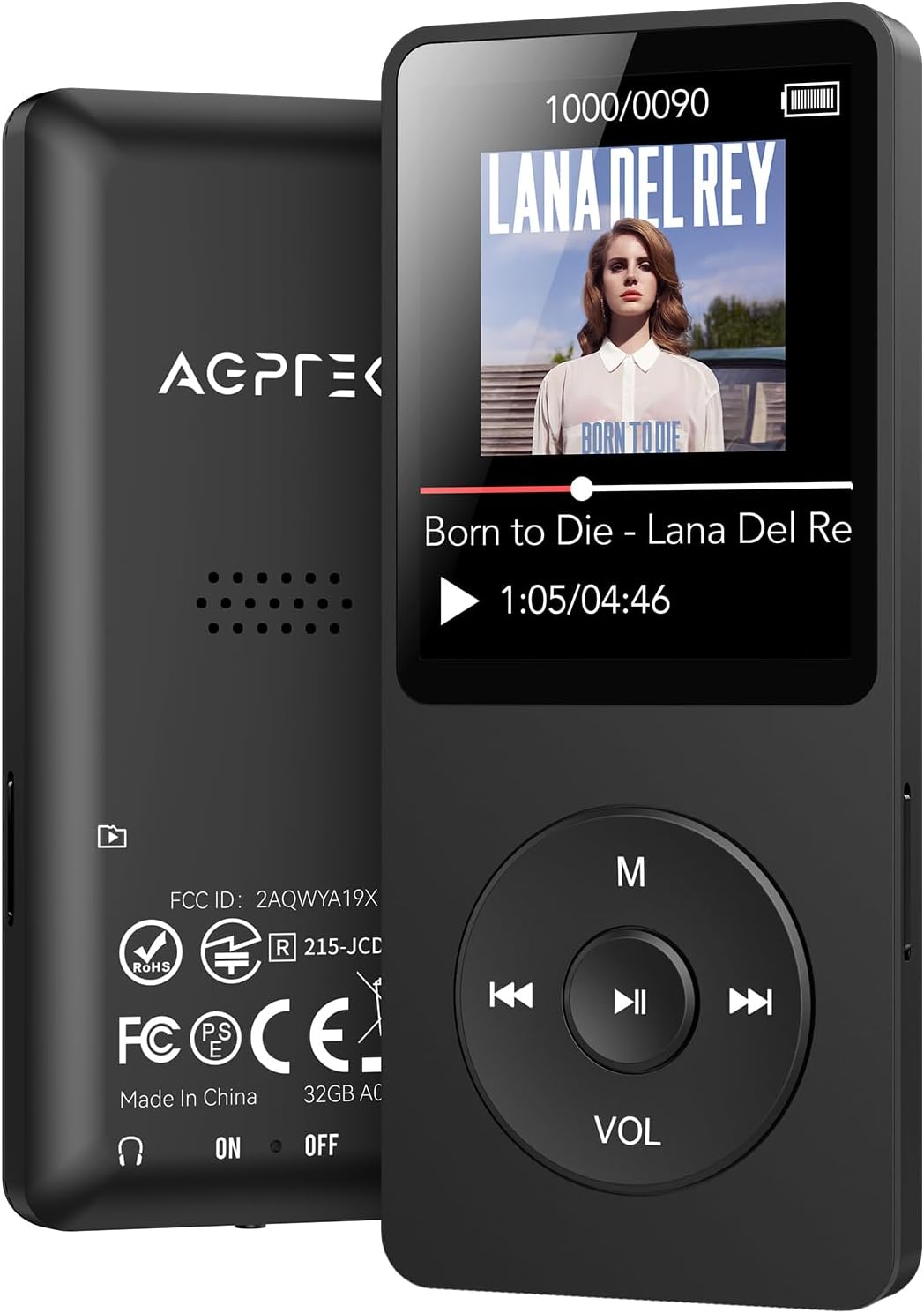 AGPTEK A02 MP3 Player with Bluetooth 5.3