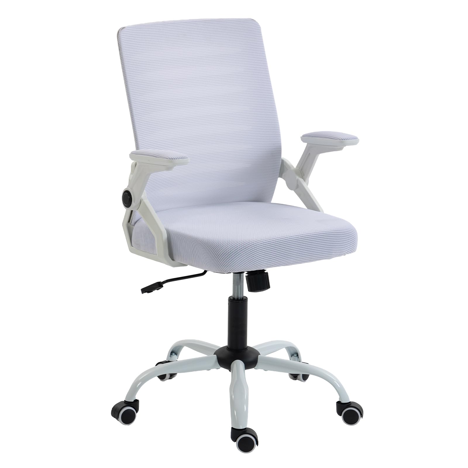 Panana Mesh Back Office Chair Rolling Ergonomic Desk Chair with Wheels Adjustable Height Task Chair (White)