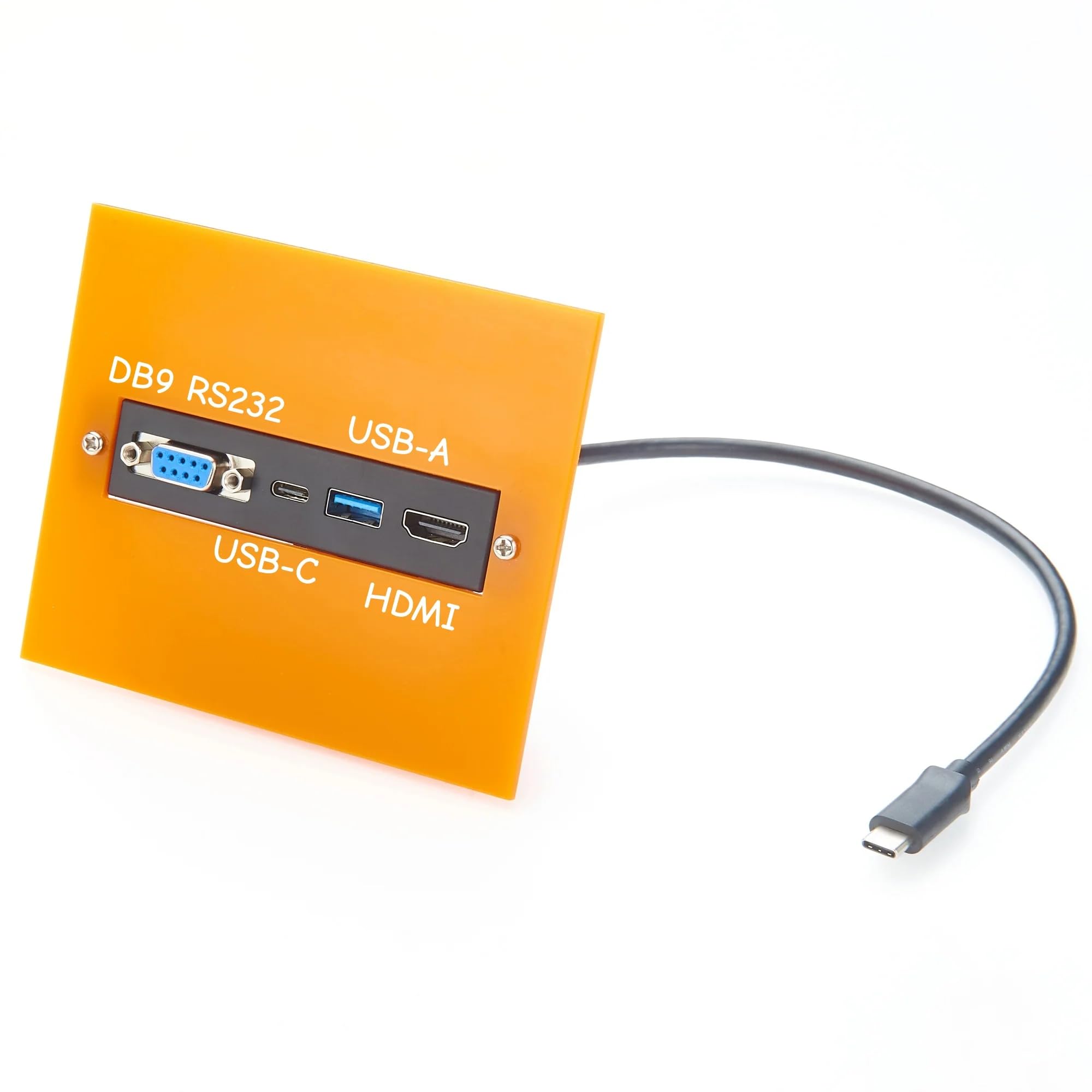 Adaptateur USB-C vers HDMI DB9 RS232 USB-A USB-C Panel Mount Modèle PCM-KW-563 (1,5 m)