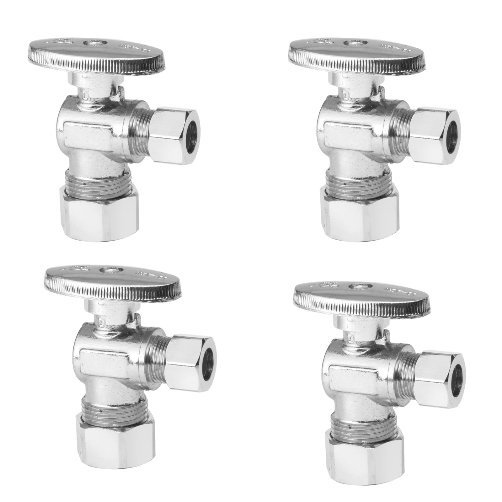 4Pack GUOFIS Angle Compression Stop Valve,1/4 Turn Shut Off(VALVE119-4)