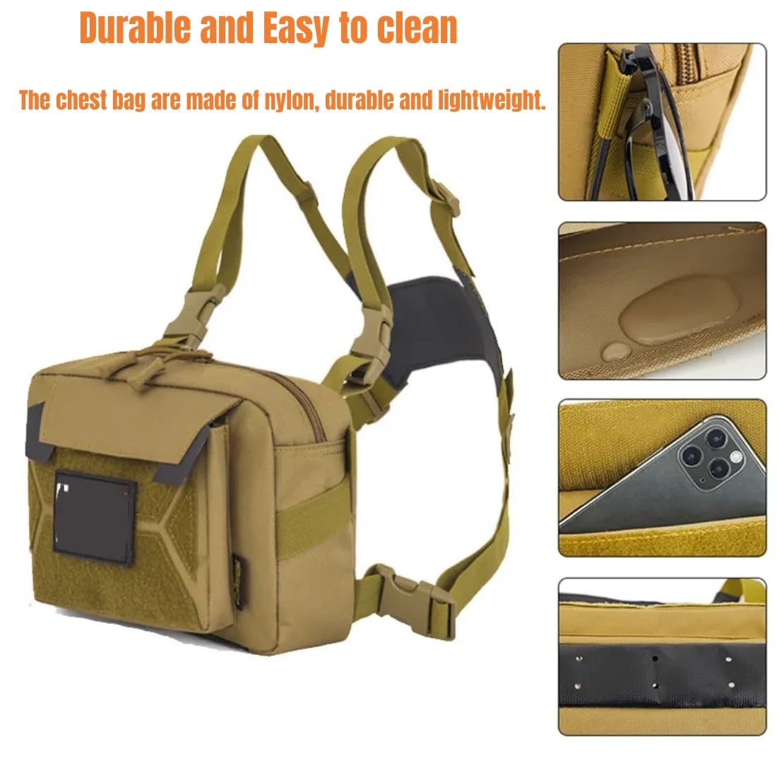Sac Tactique De Poitrine IDOGEAR – Plateforme MOLLE, Nylon, Pour Chasse Ou Airsoft (IG-BG3537)