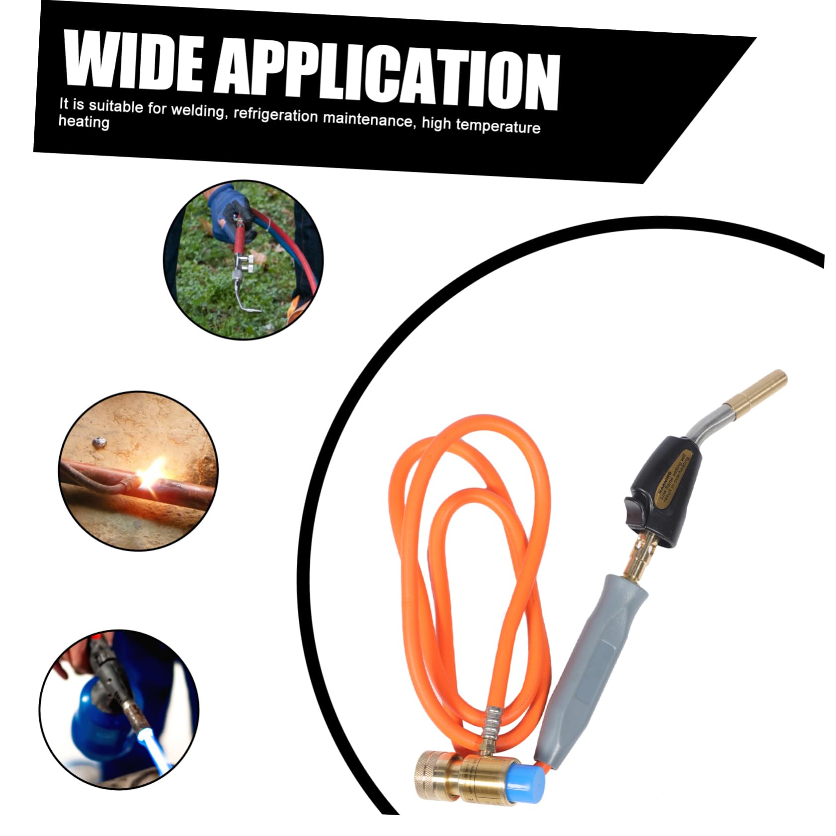 GALPADA Torche à Gaz avec Flexible Soudure Vitesses Allumage Électronique Valve Fine Américaine pour Soudage et Déneigement